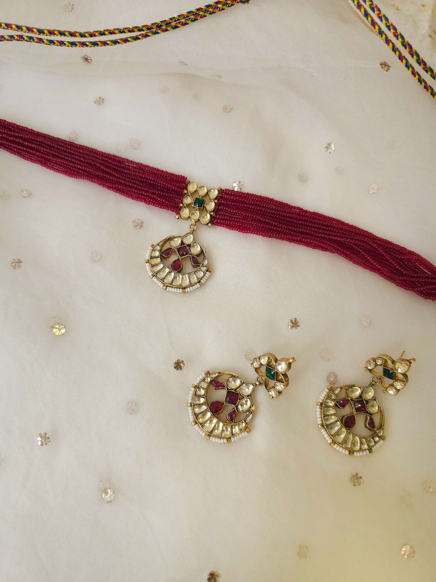 Belasagar cherry necklace set