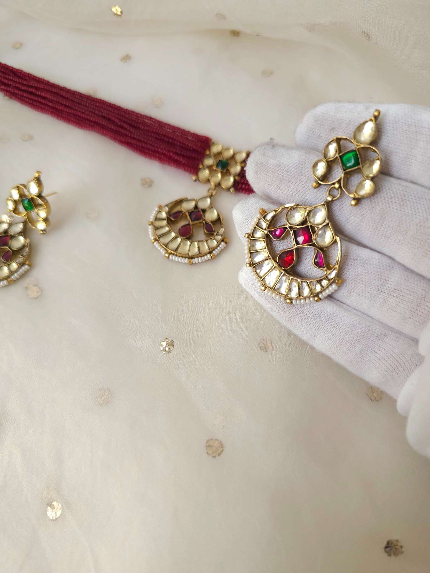 Belasagar cherry necklace set