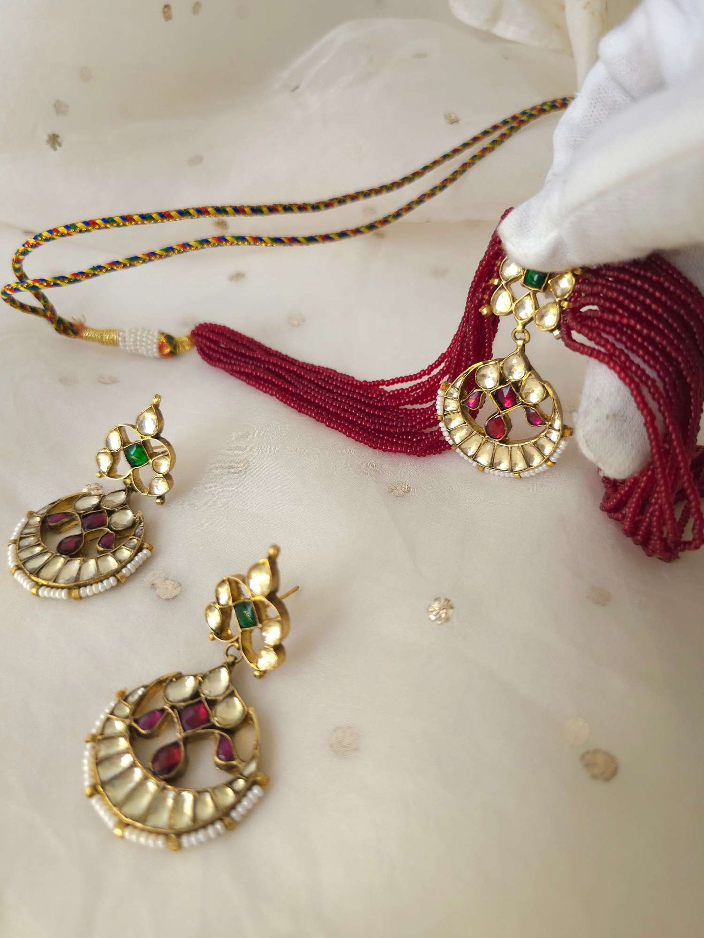 Belasagar cherry necklace set