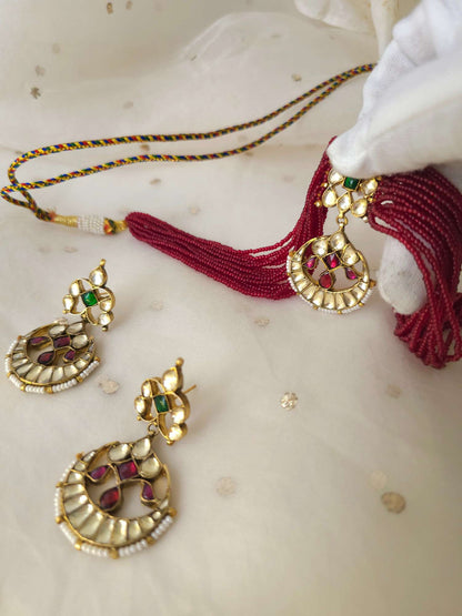 Belasagar cherry necklace set
