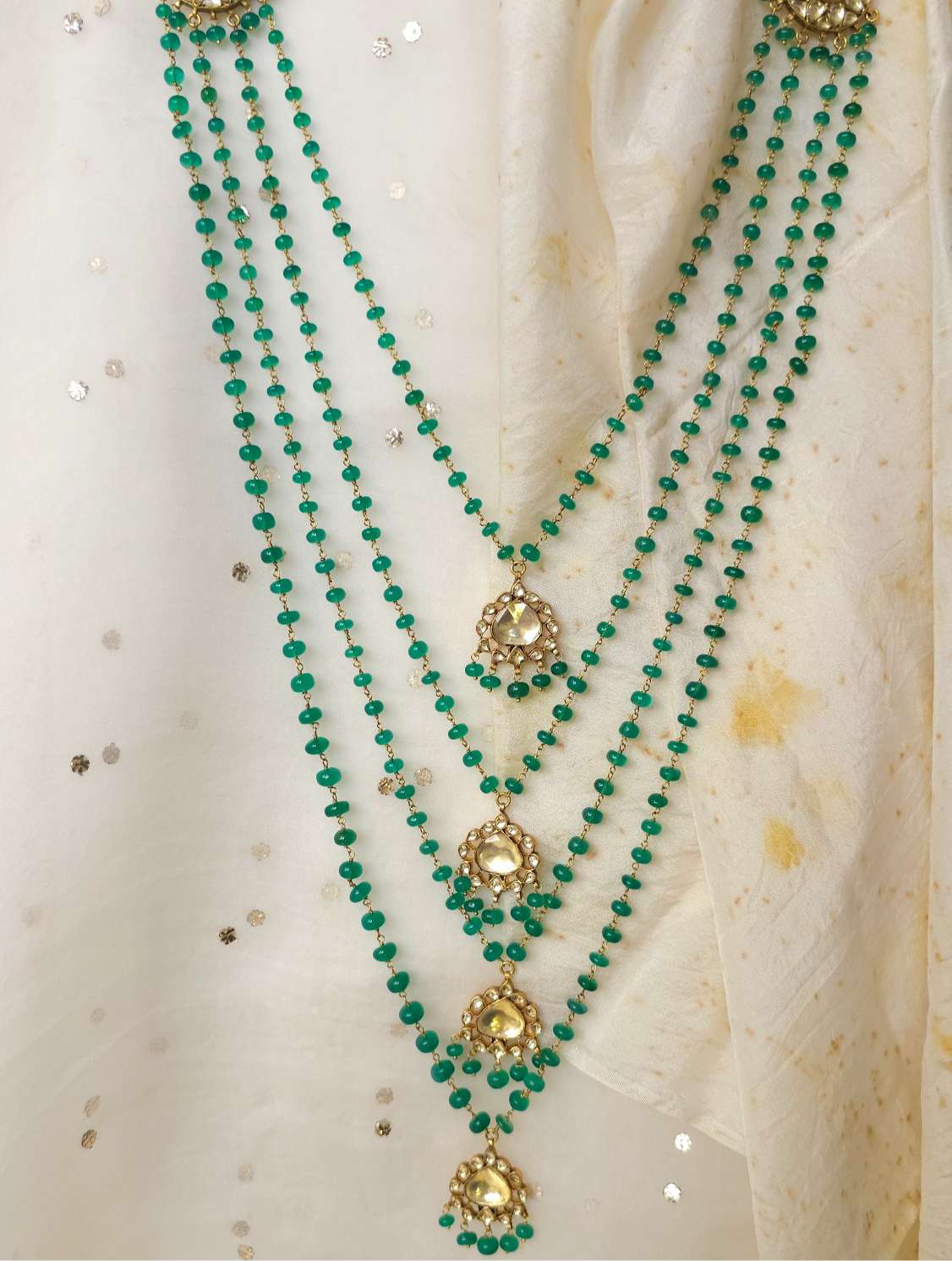 Imperial onyx long necklace