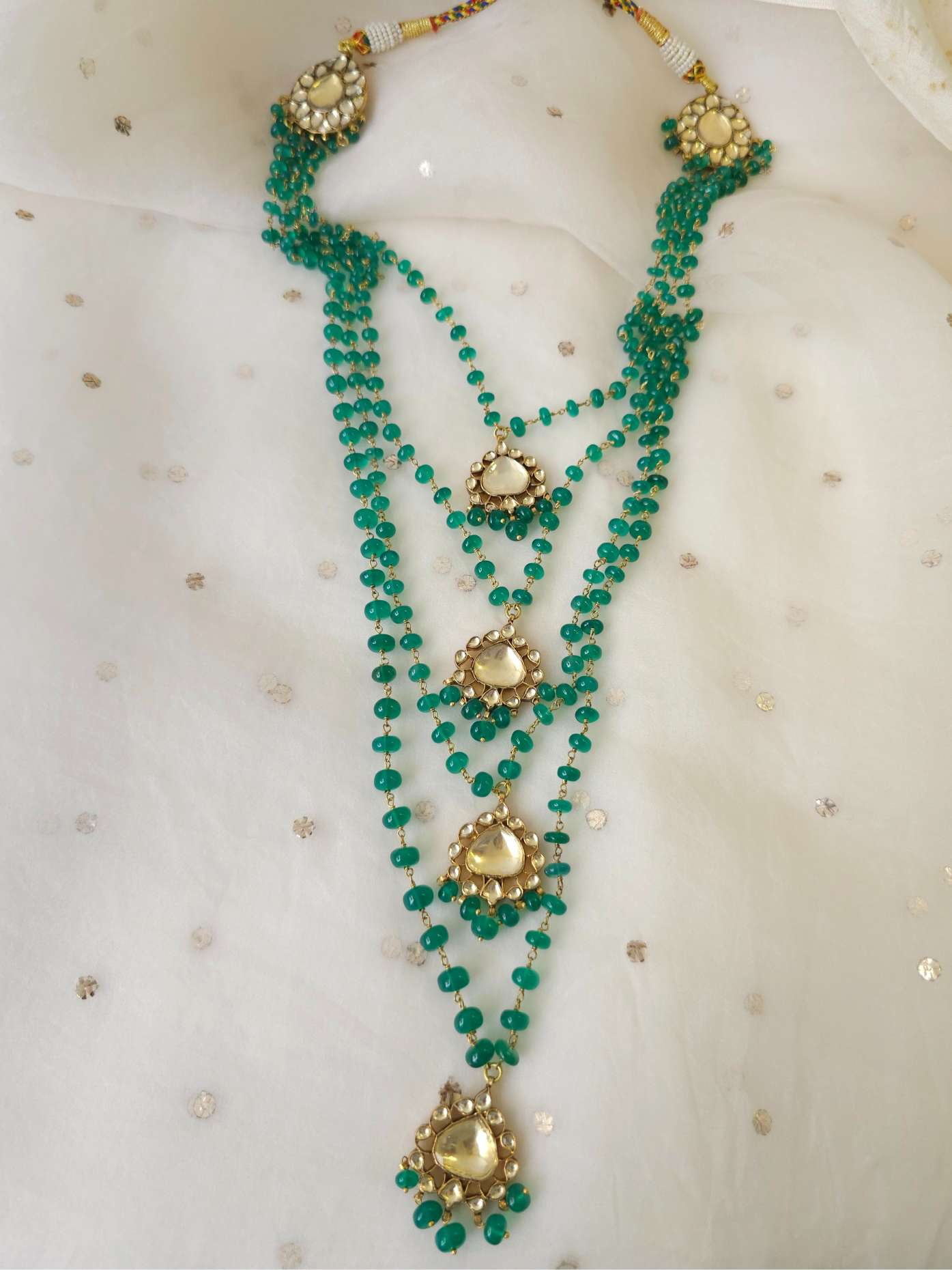 Imperial onyx long necklace