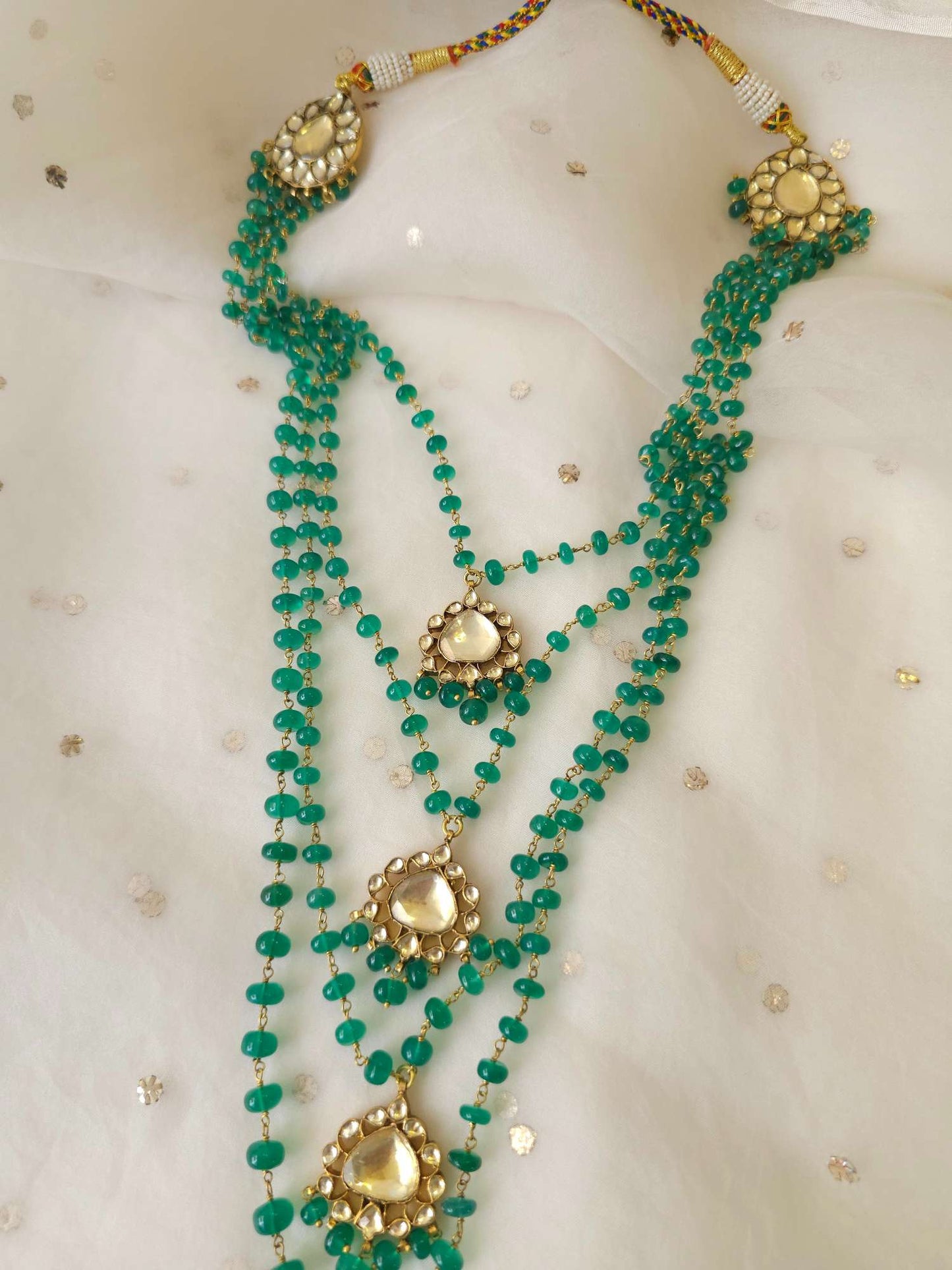 Imperial onyx long necklace