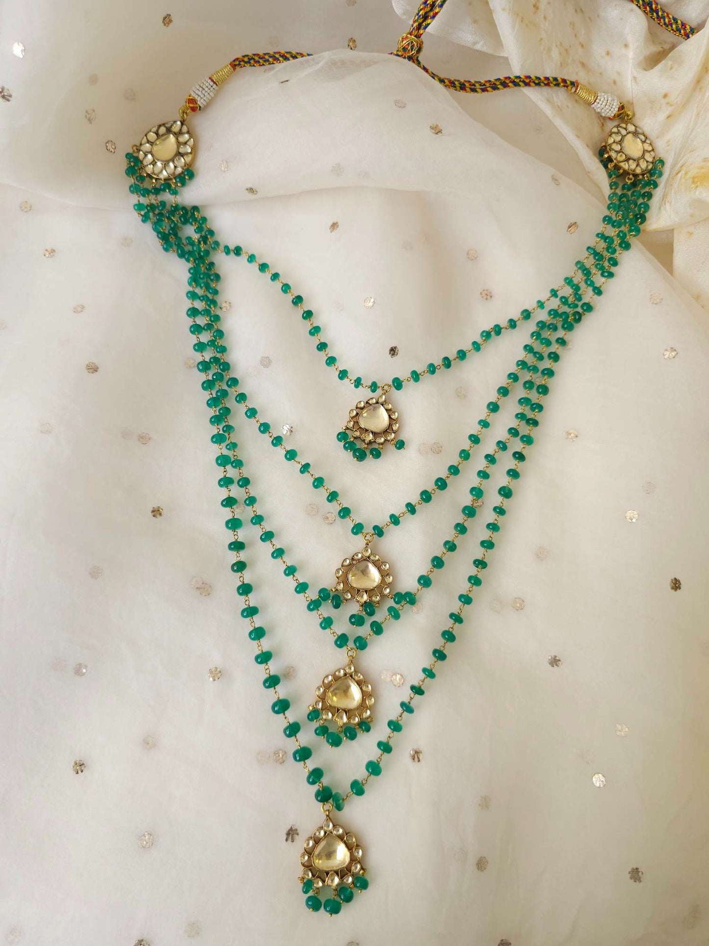 Imperial onyx long necklace