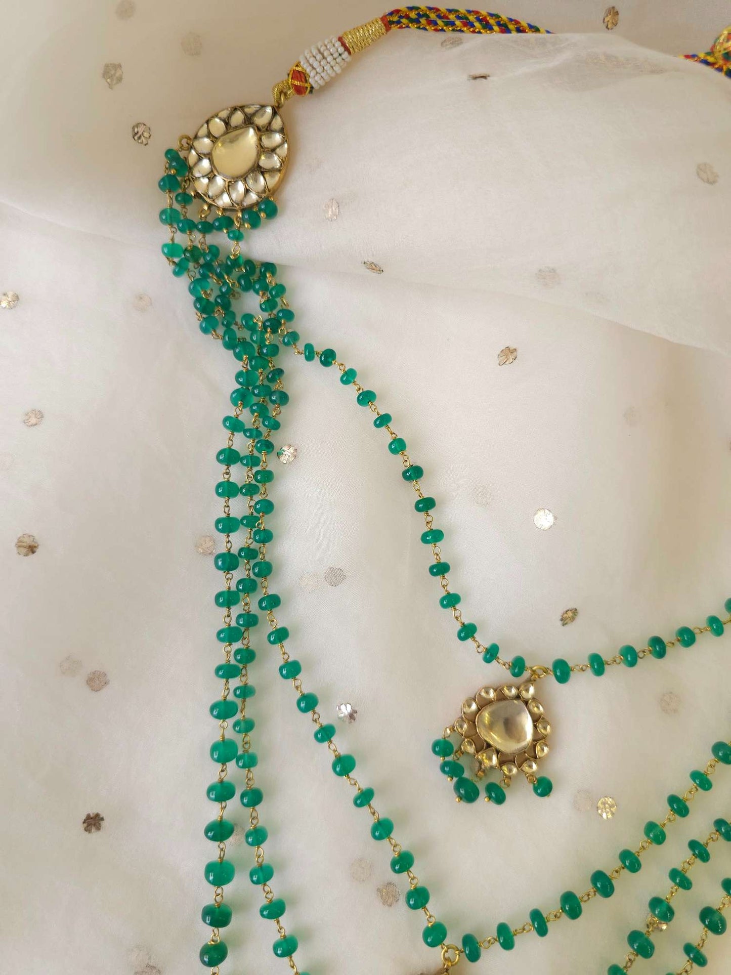 Imperial onyx long necklace
