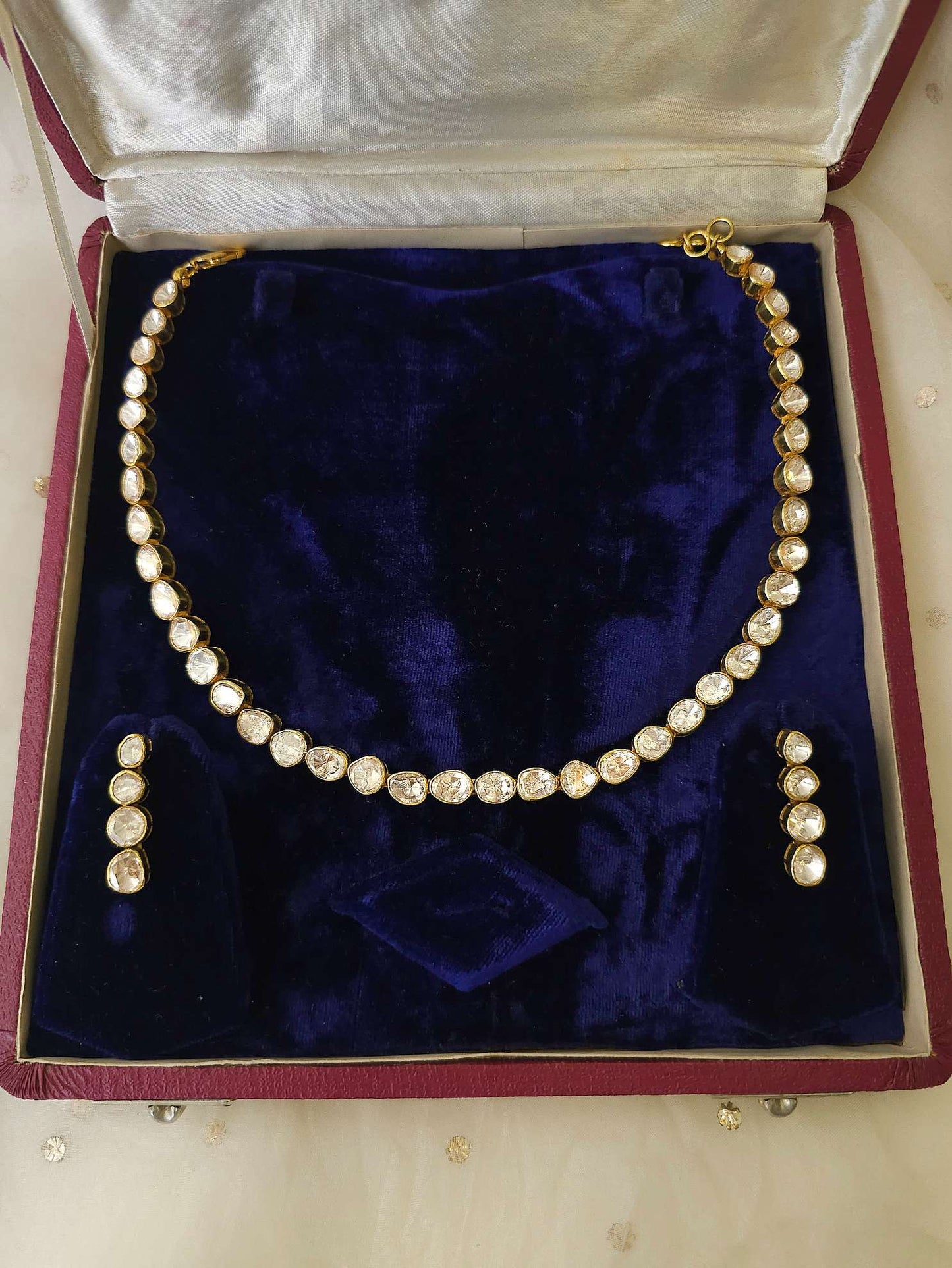 Heart of Jaipur polki necklace