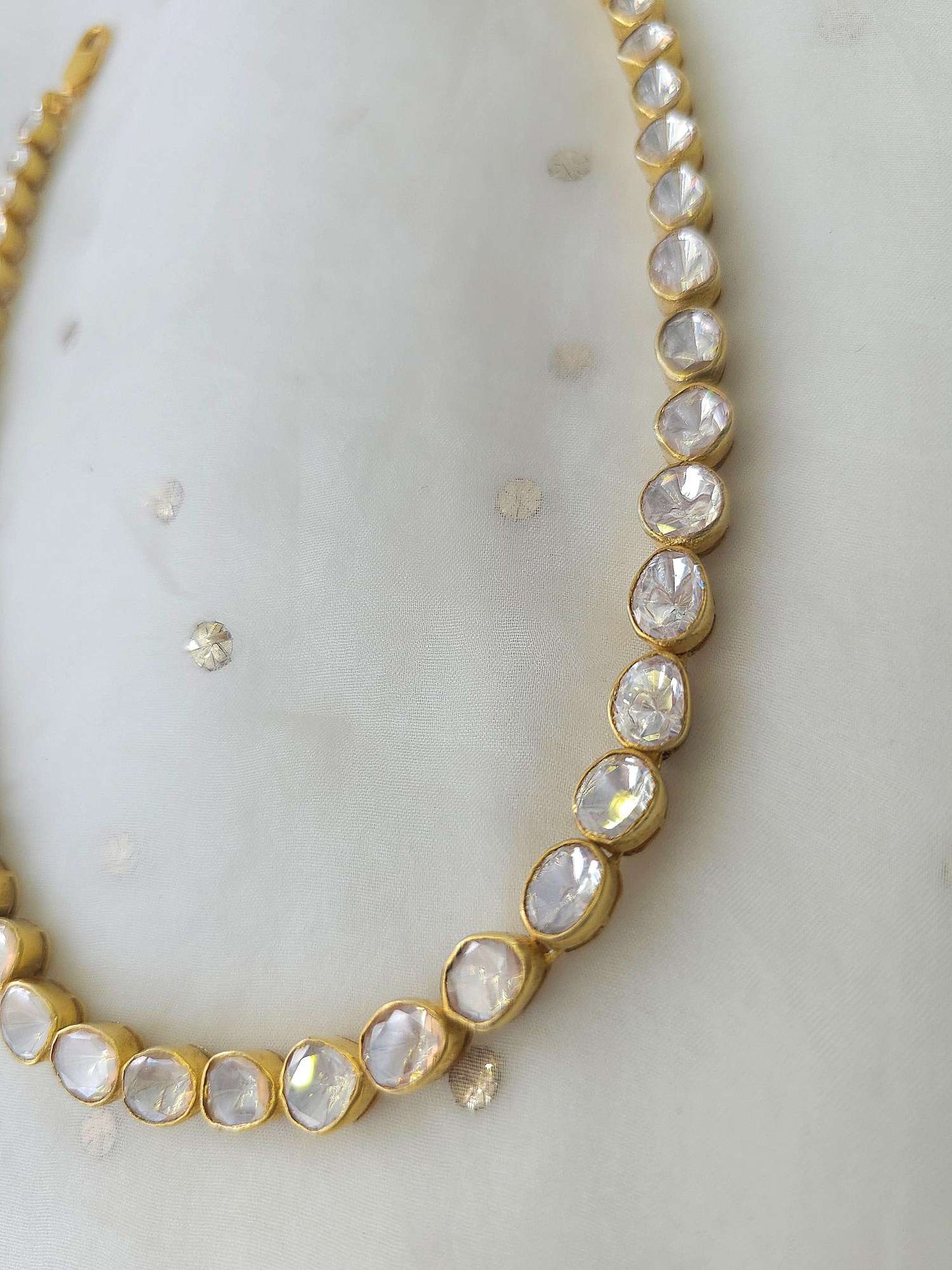 Heart of Jaipur polki necklace