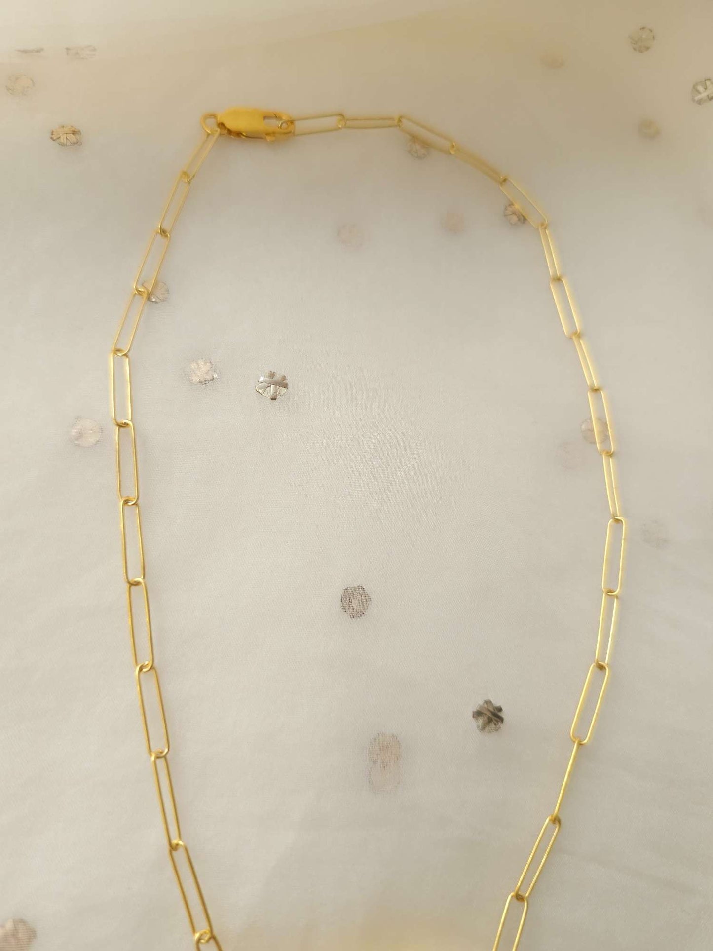 Angoori silver necklace