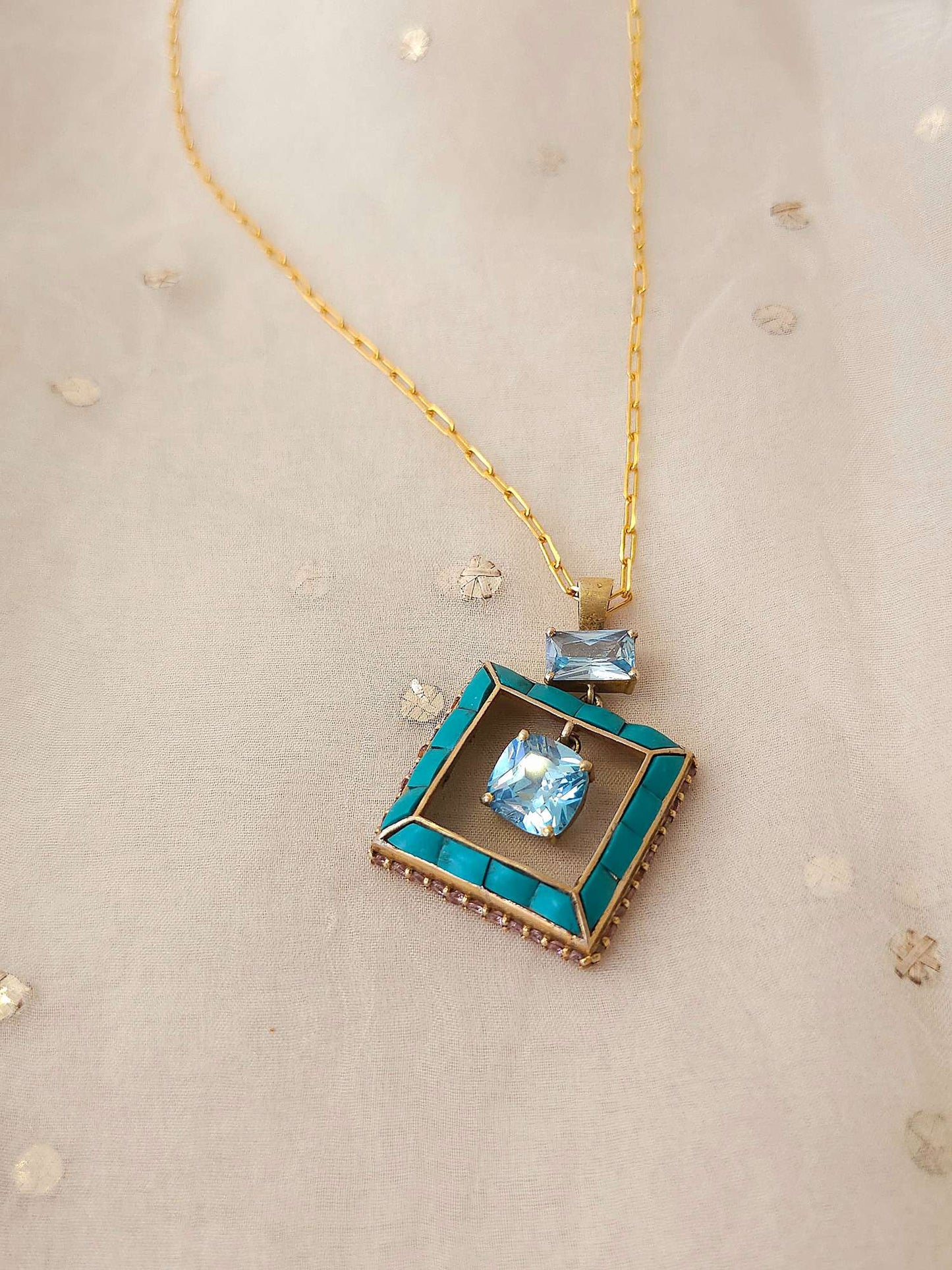 BT eastern silver necklace