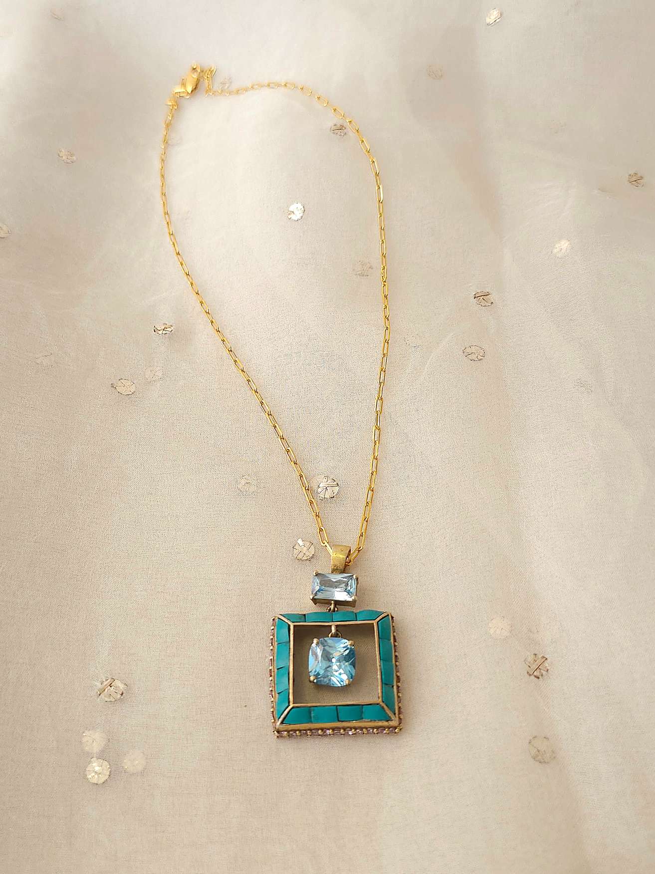 BT eastern silver necklace