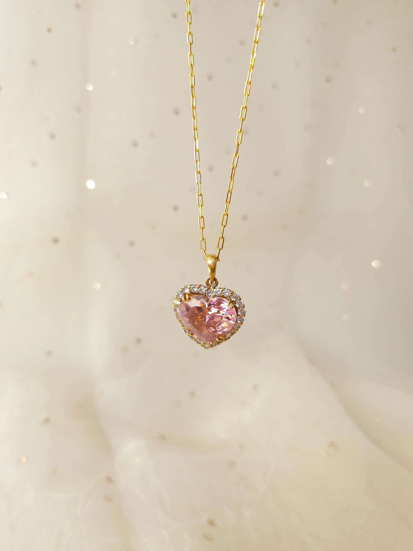 Pink cupcake silver necklace