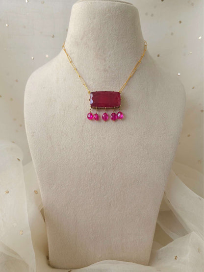Shiraz silver necklace