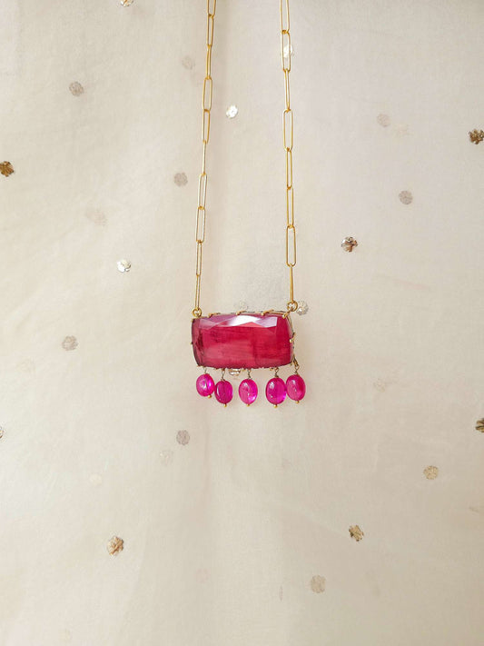 Shiraz silver necklace