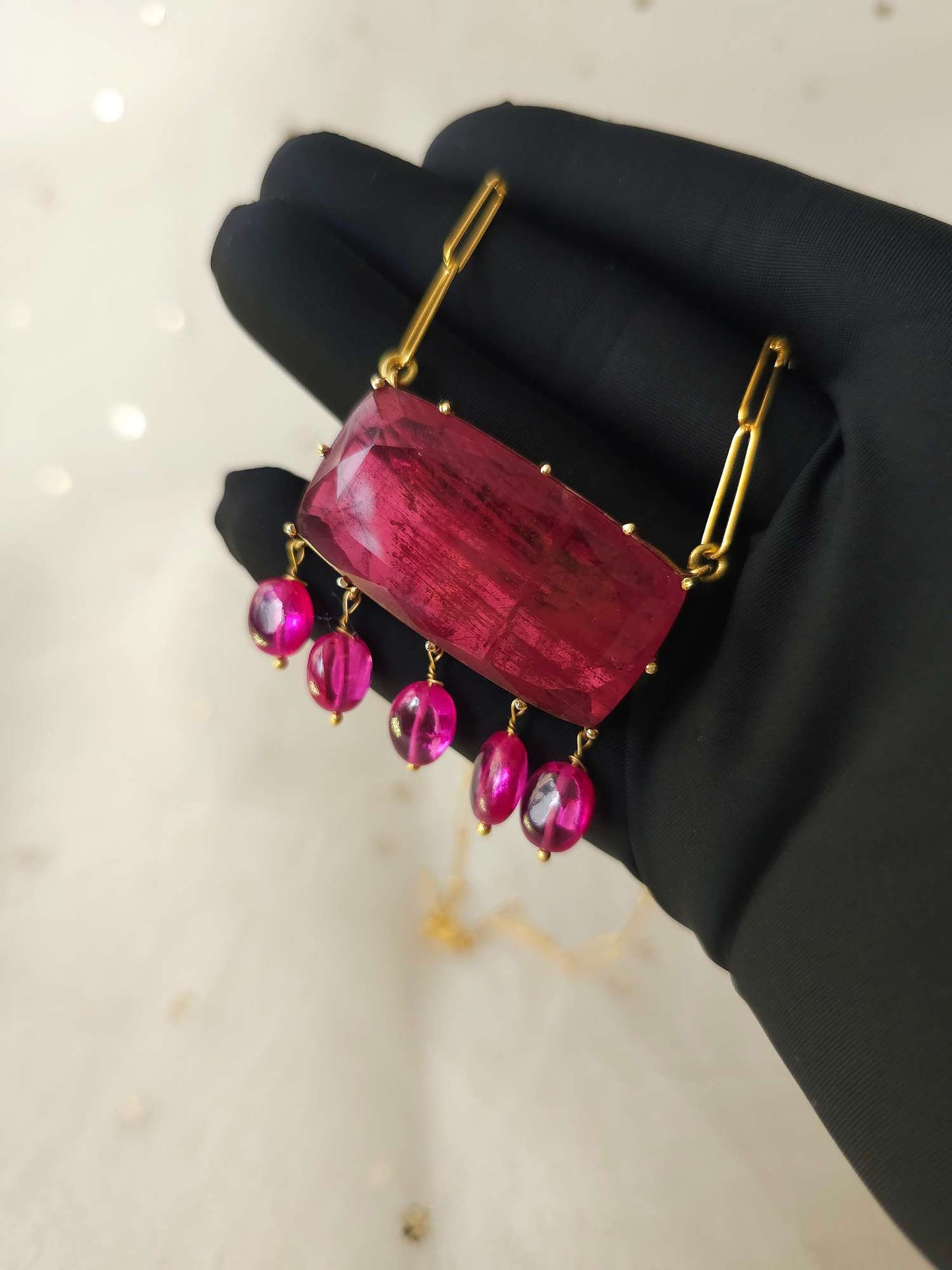 Shiraz silver necklace