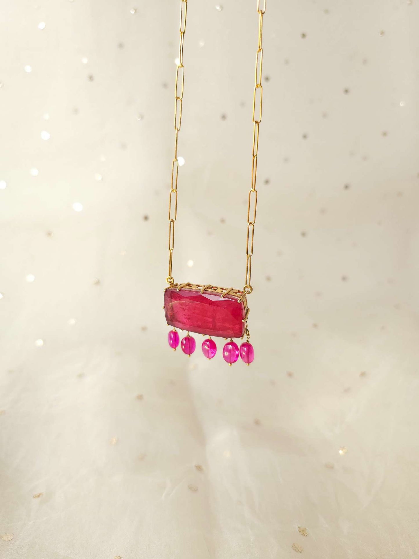 Shiraz silver necklace
