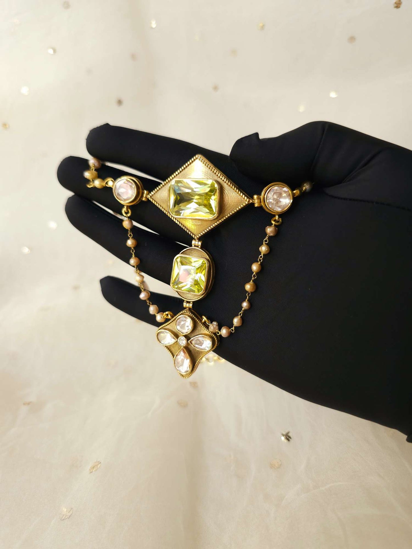 Carlton silver necklace