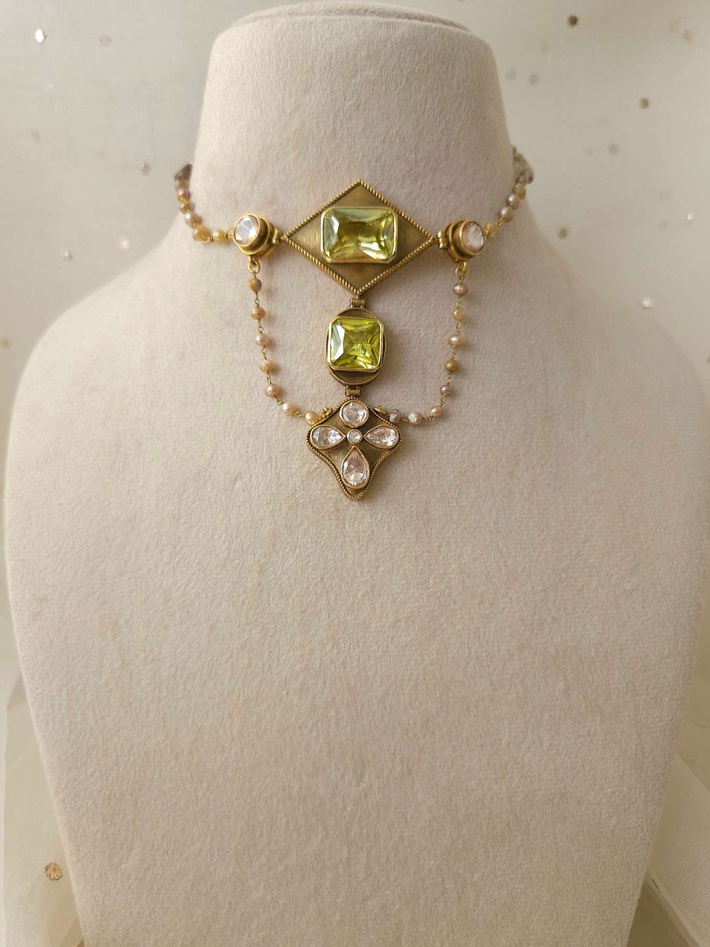 Carlton silver necklace