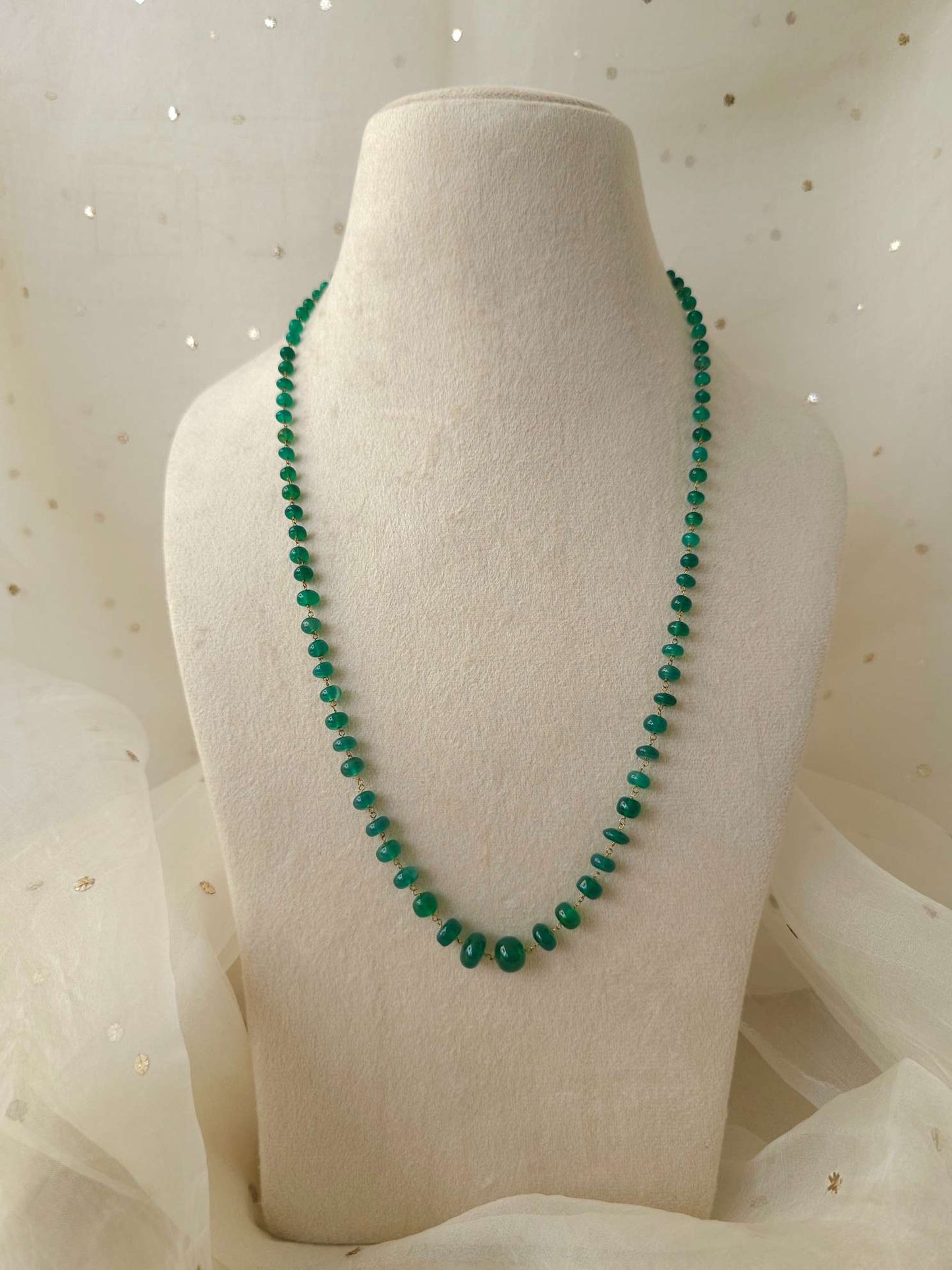 Onyx mohanmala necklace
