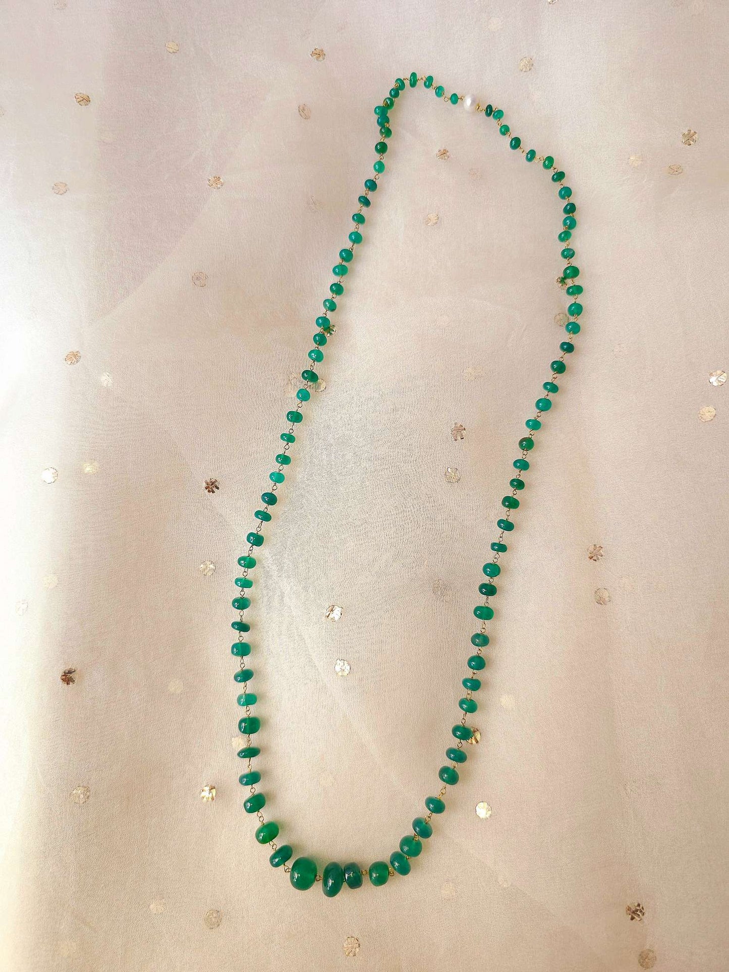 Onyx mohanmala necklace