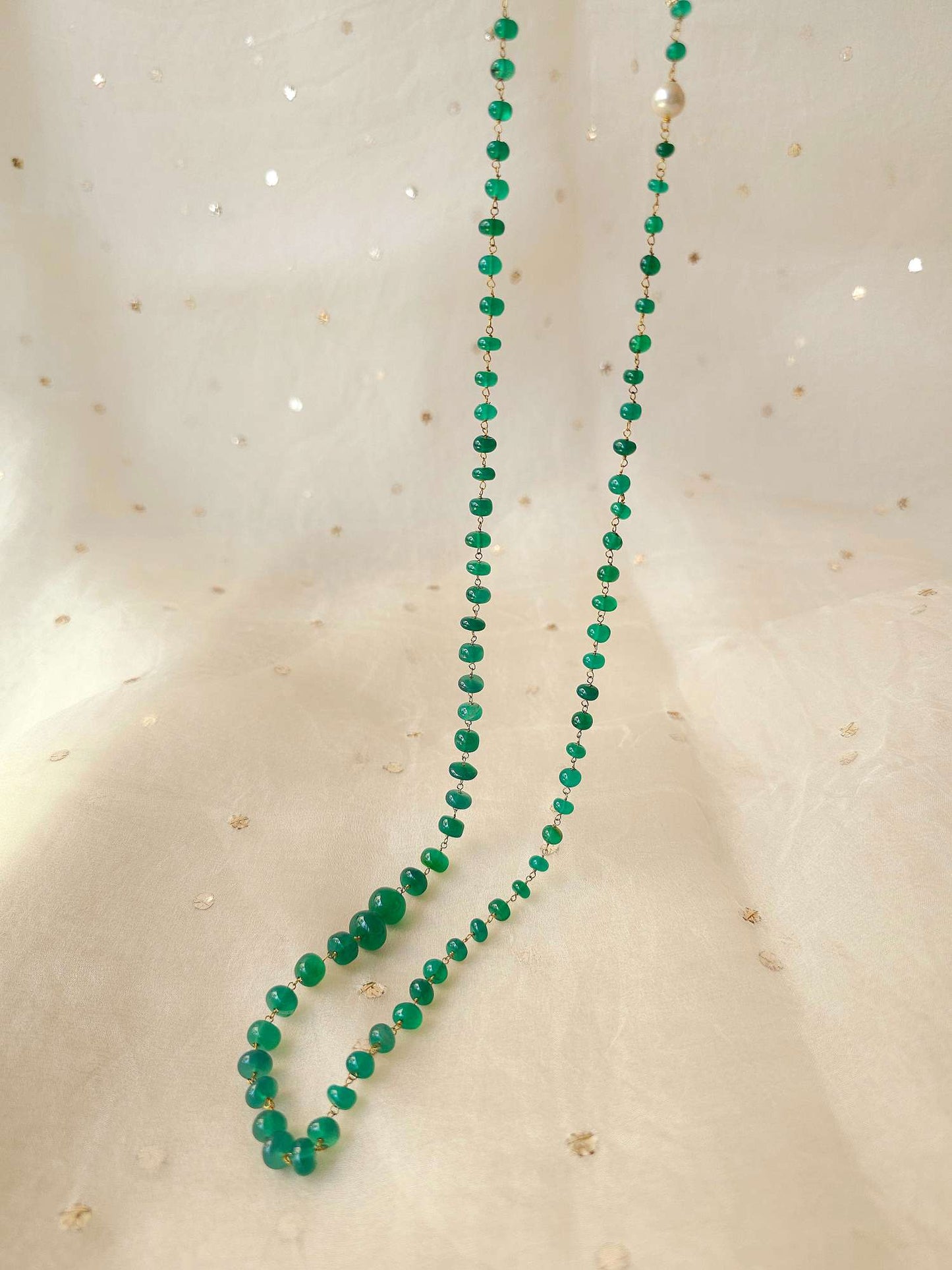 Onyx mohanmala necklace