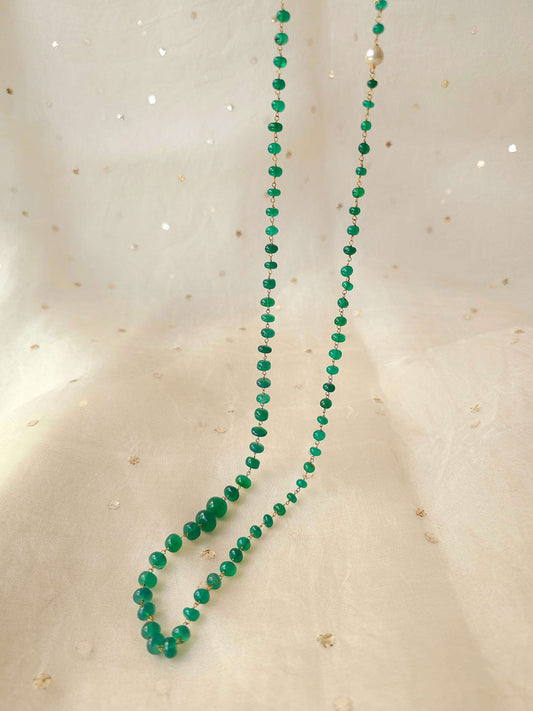 Onyx mohanmala necklace