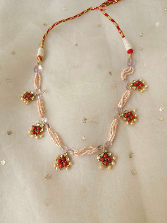 Coral blush necklace