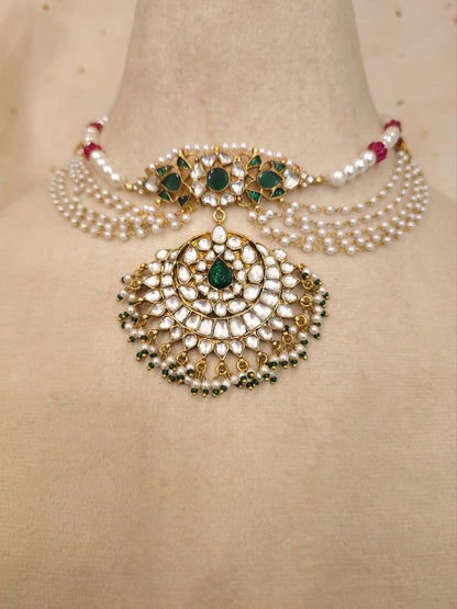 Jantar mantar pearl necklace