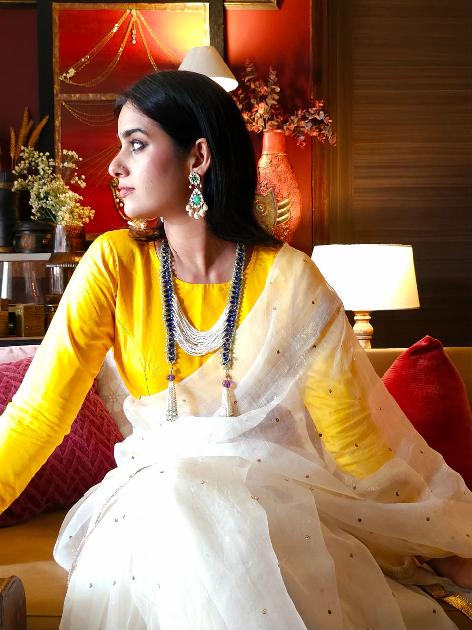 Karunmalli tassel necklace