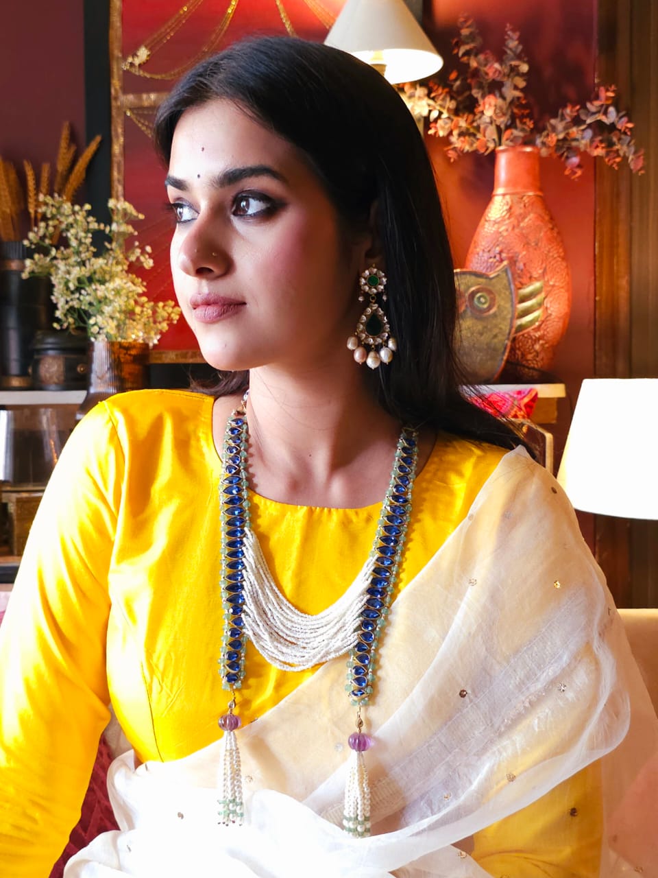 Karunmalli tassel necklace