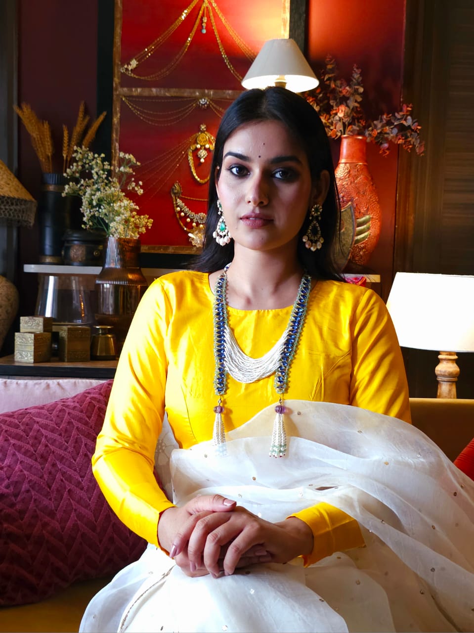 Karunmalli tassel necklace