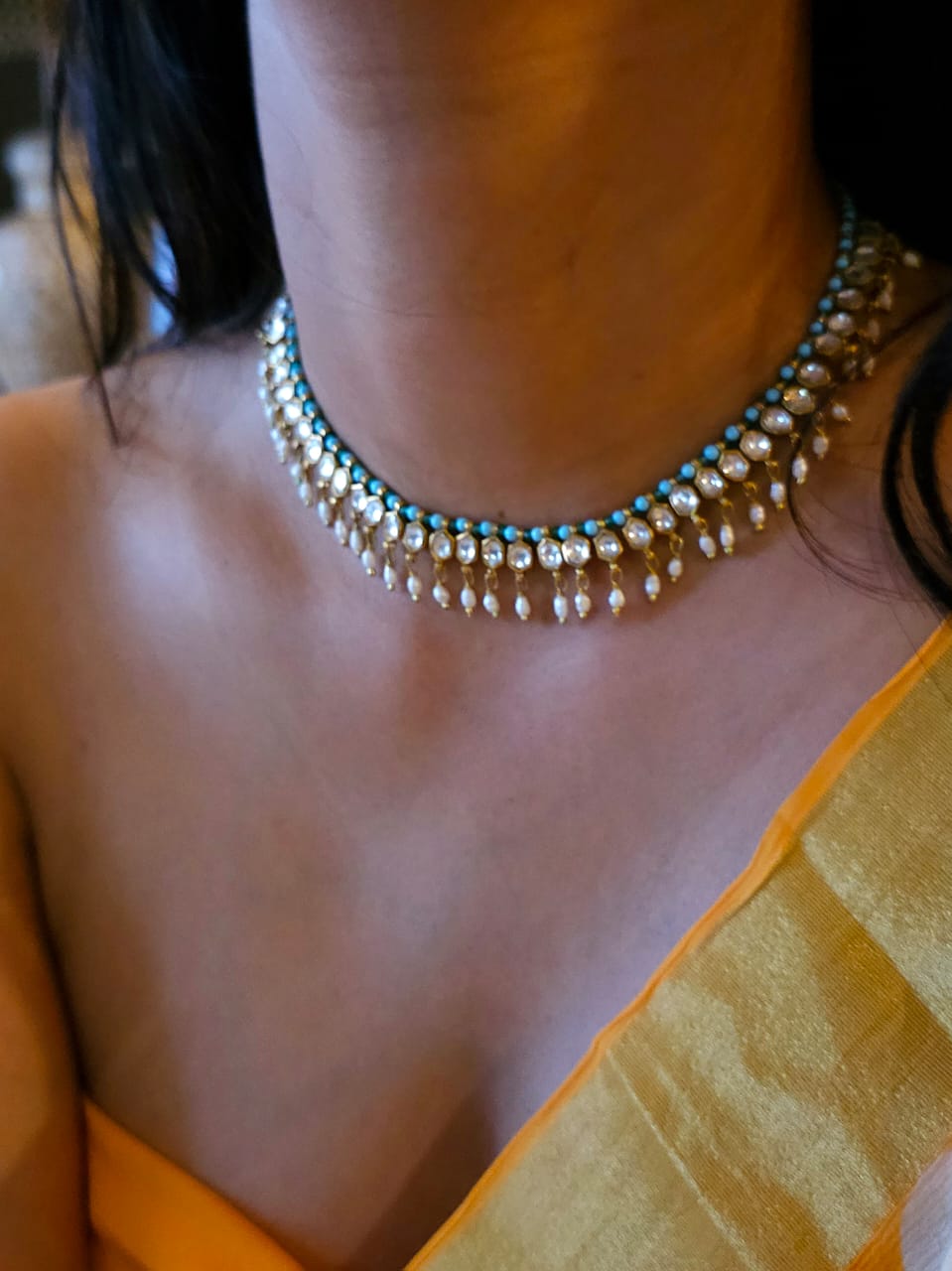 Pichola sky pearl necklace