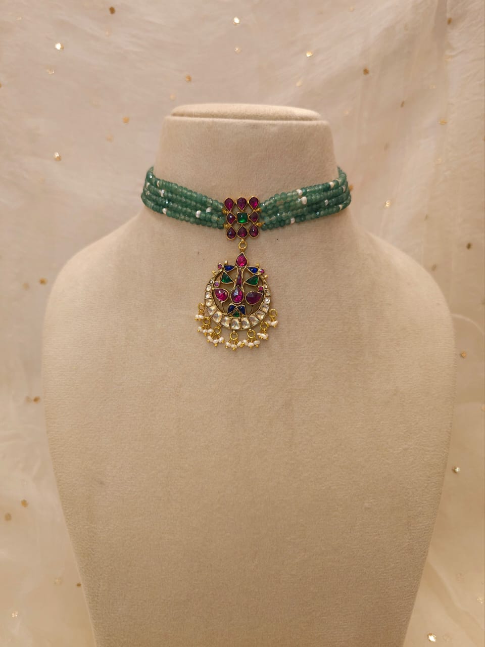 Ancient meso choker necklace