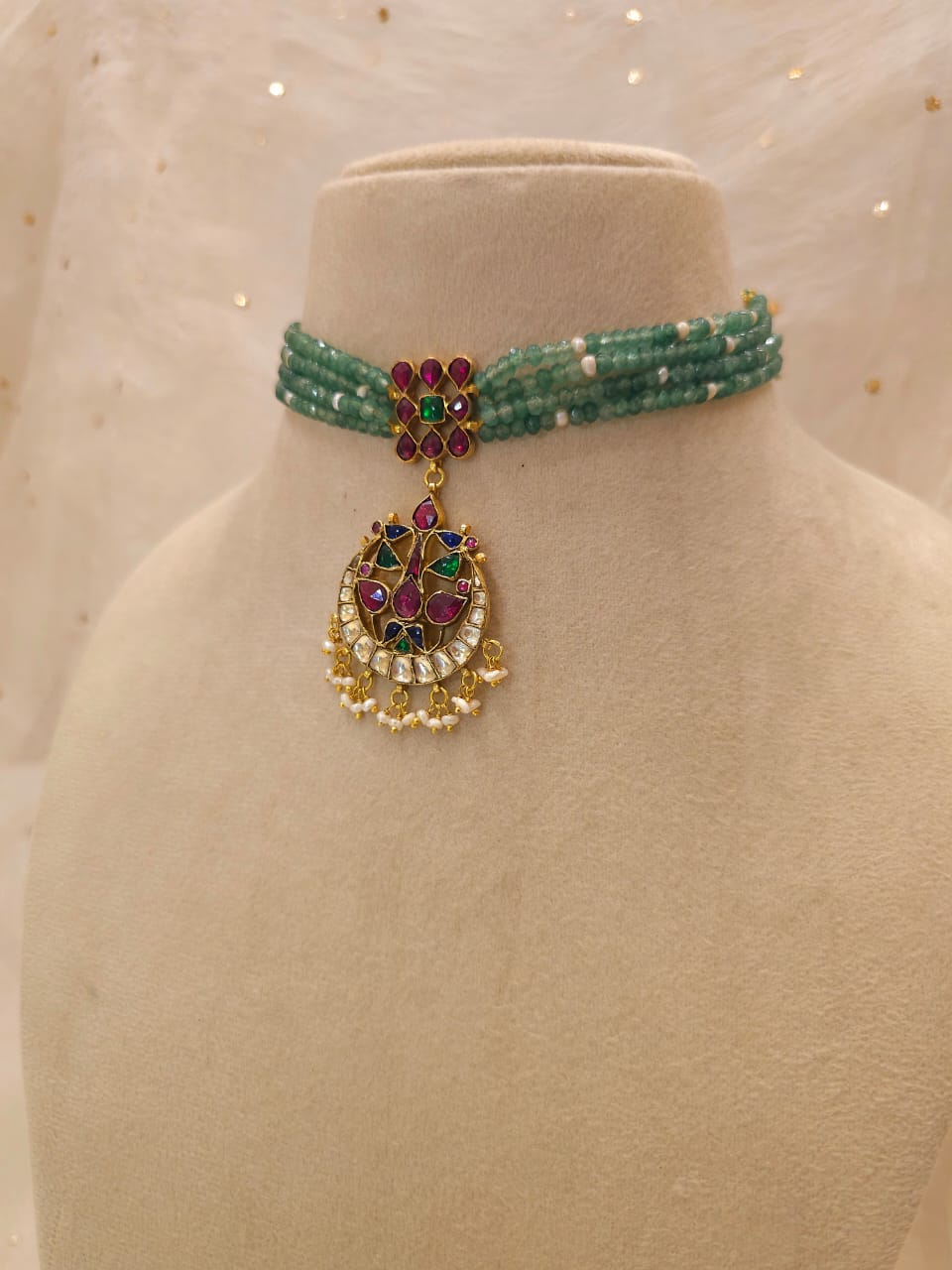 Ancient meso choker necklace