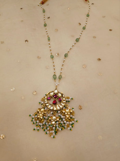 Surmai moon pendant necklace