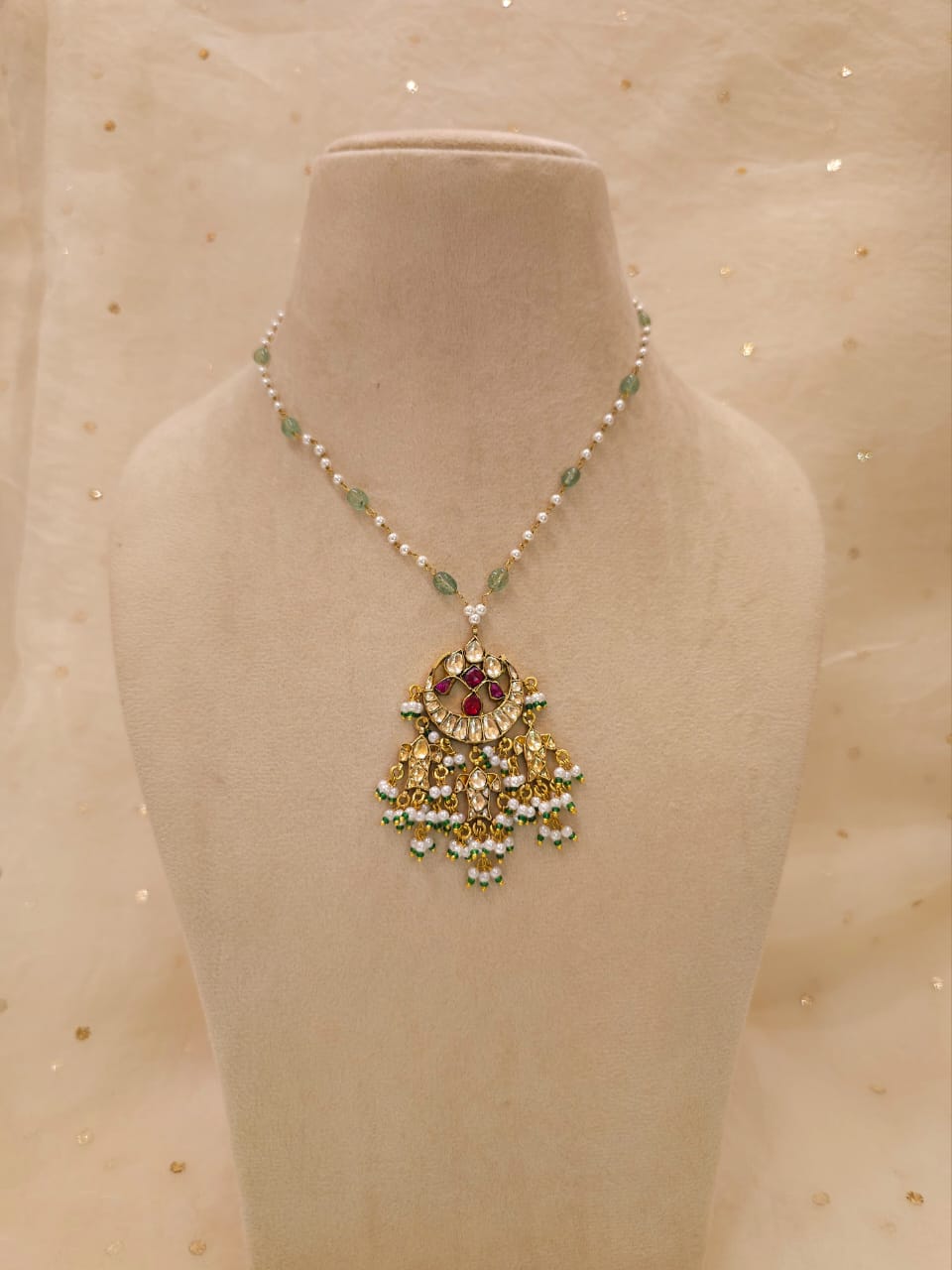 Surmai moon pendant necklace
