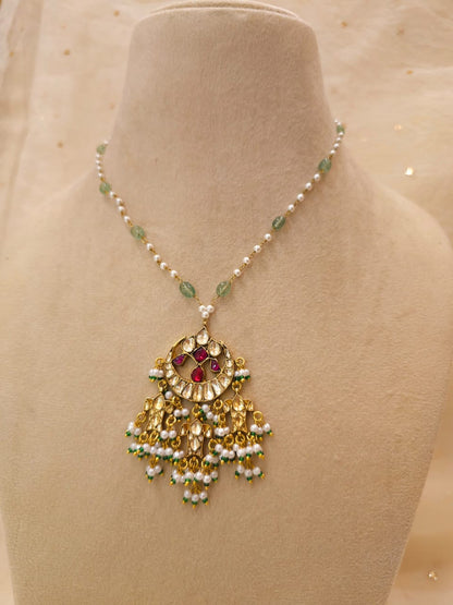Surmai moon pendant necklace