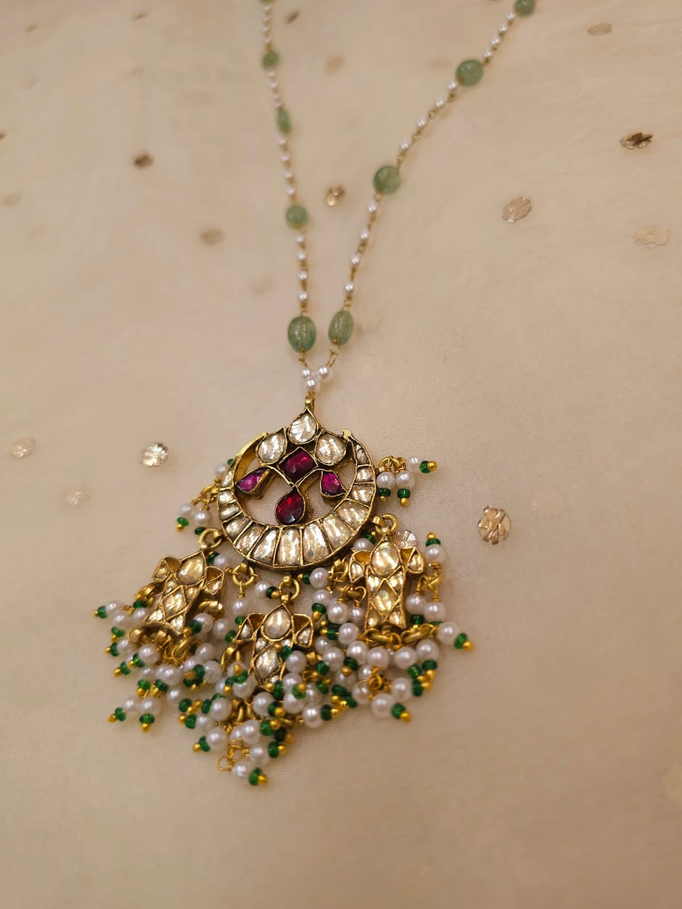 Surmai moon pendant necklace