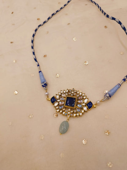 Har-singaar aquamarine choker necklace