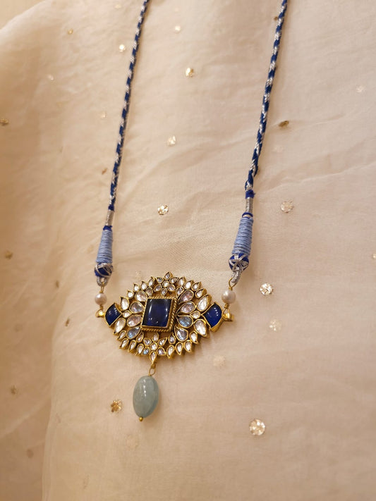 Har-singaar aquamarine choker necklace