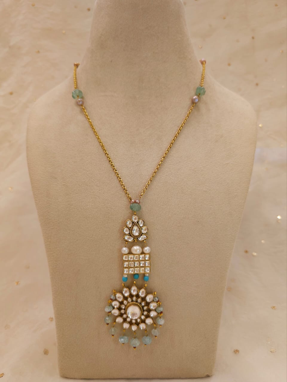 Aqua season long necklace