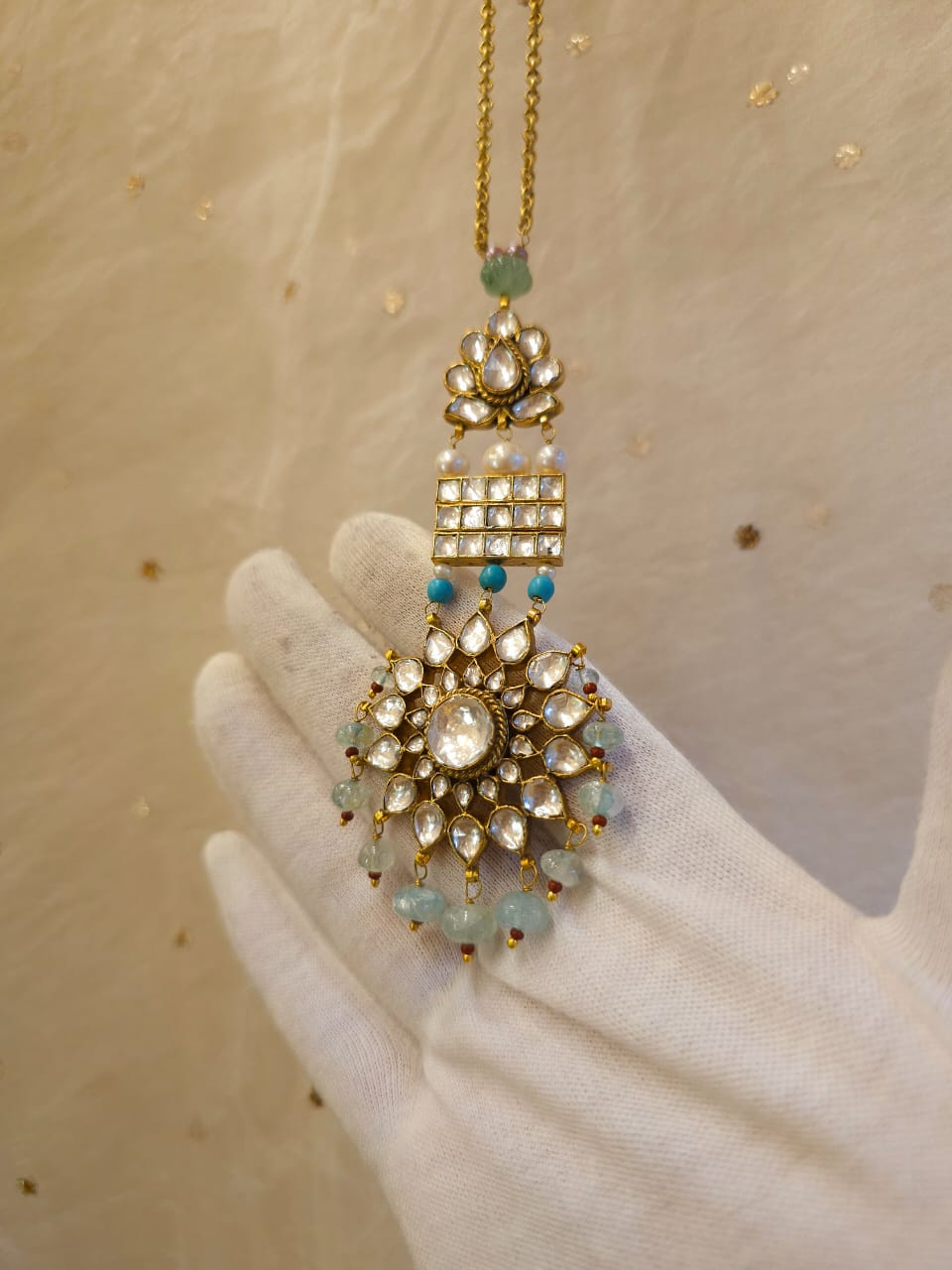 Aqua season long necklace