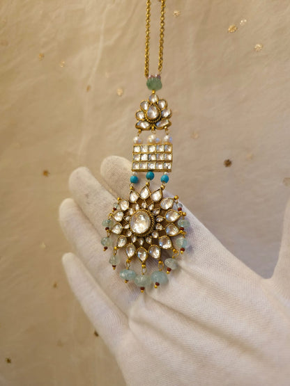 Aqua season long necklace