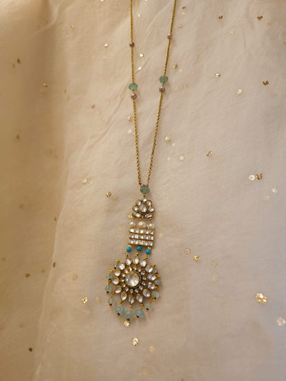 Aqua season long necklace
