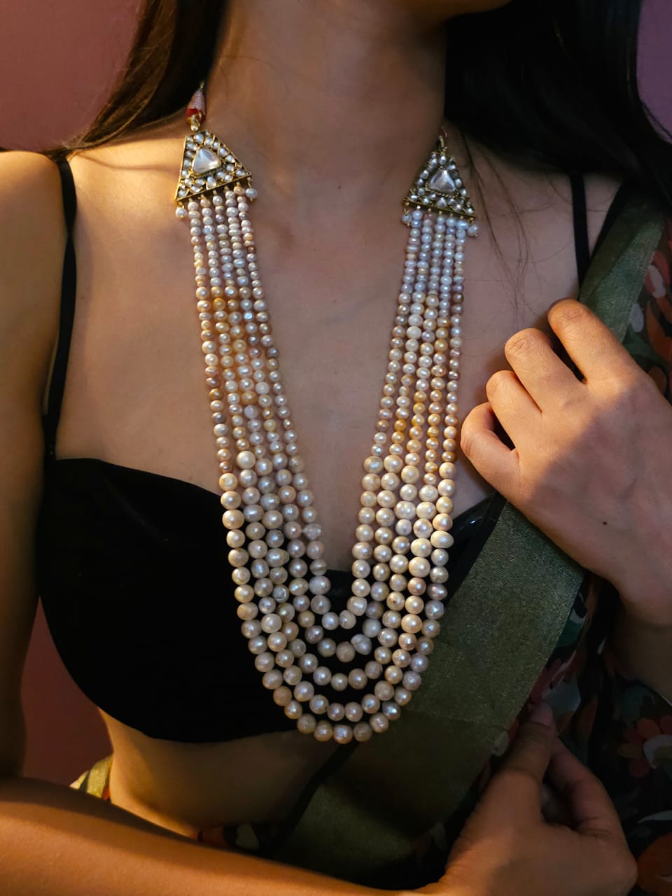 Maharaja unisex pearl necklace