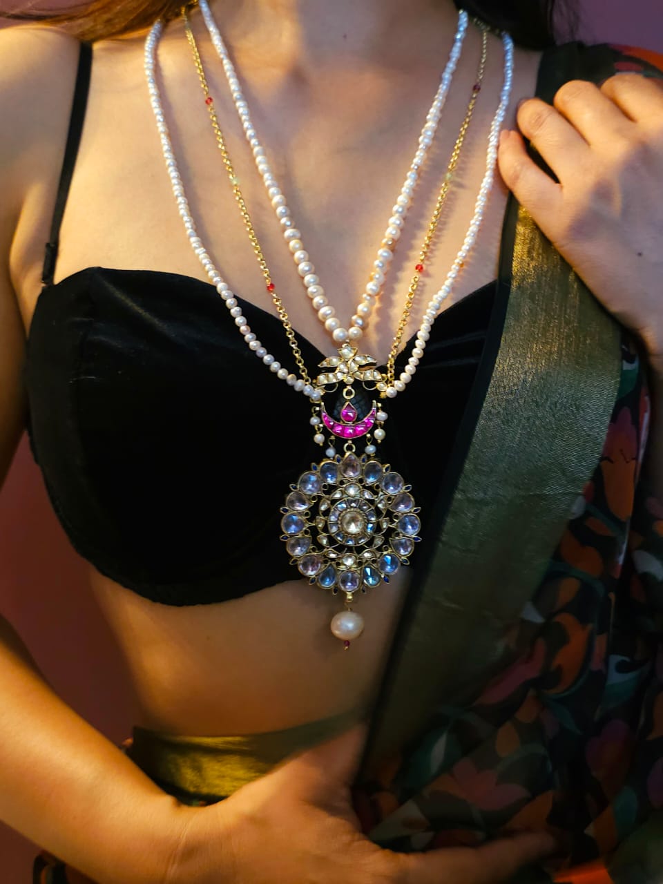 Pop nakshatra pearl necklace