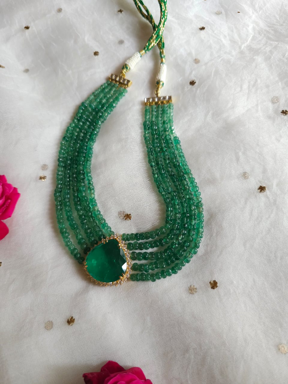 Queen of swans gem necklace