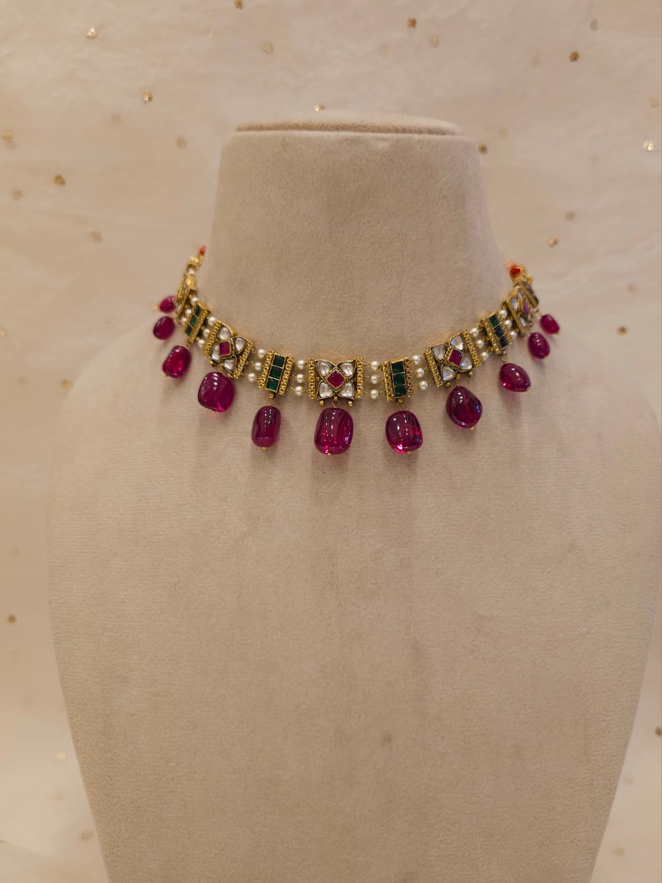 Winter candy necklace