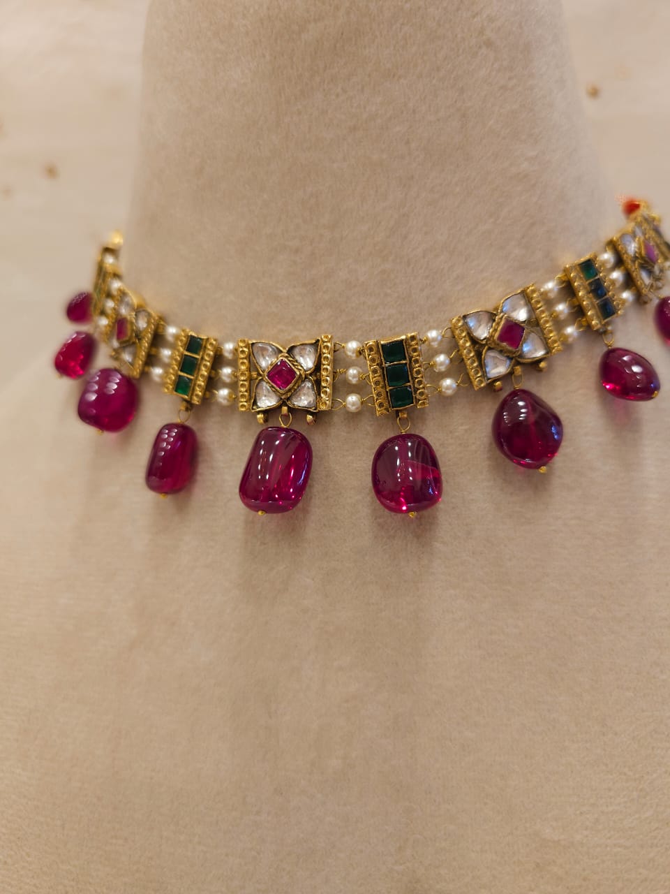 Winter candy necklace