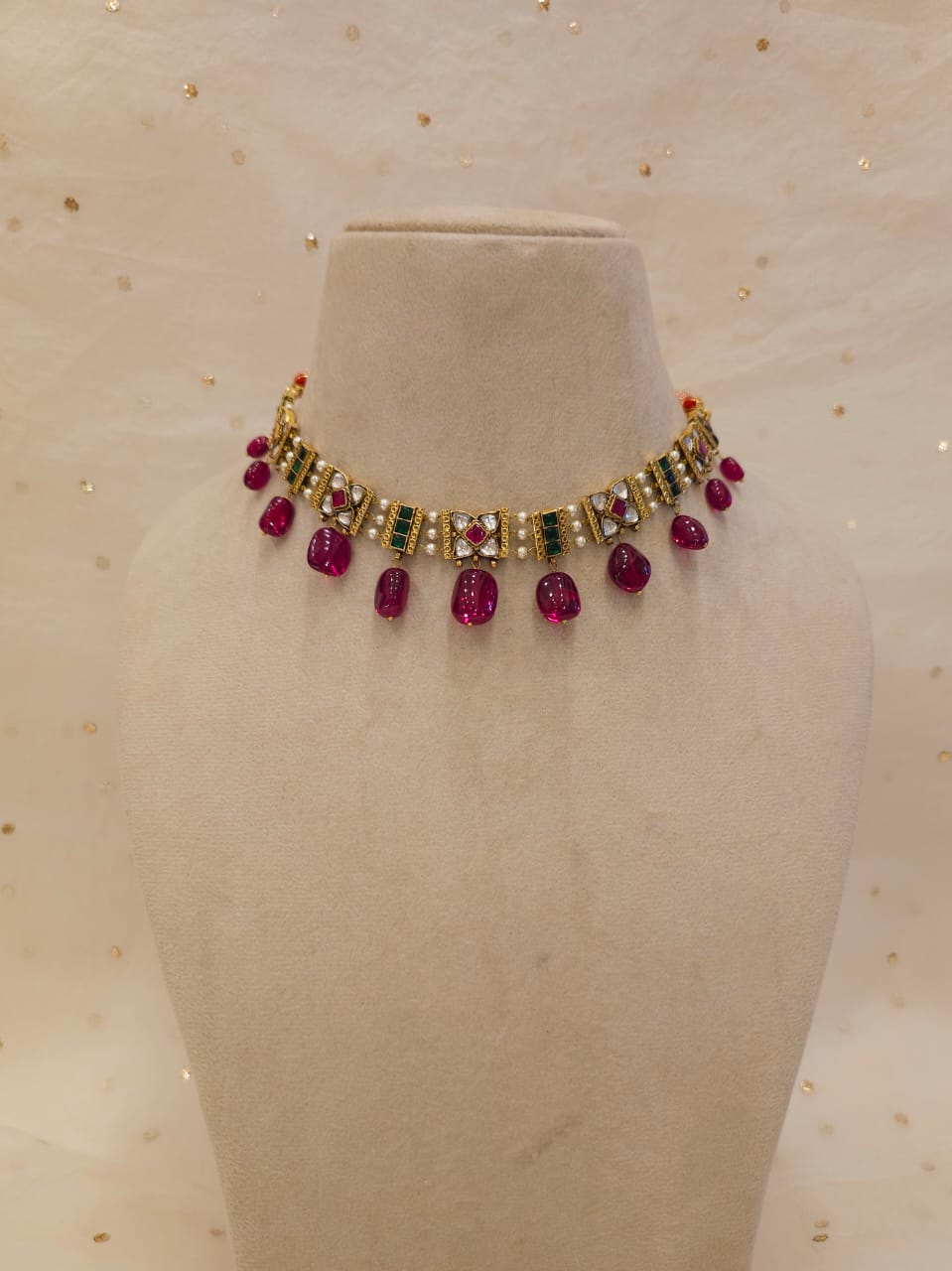 Winter candy necklace