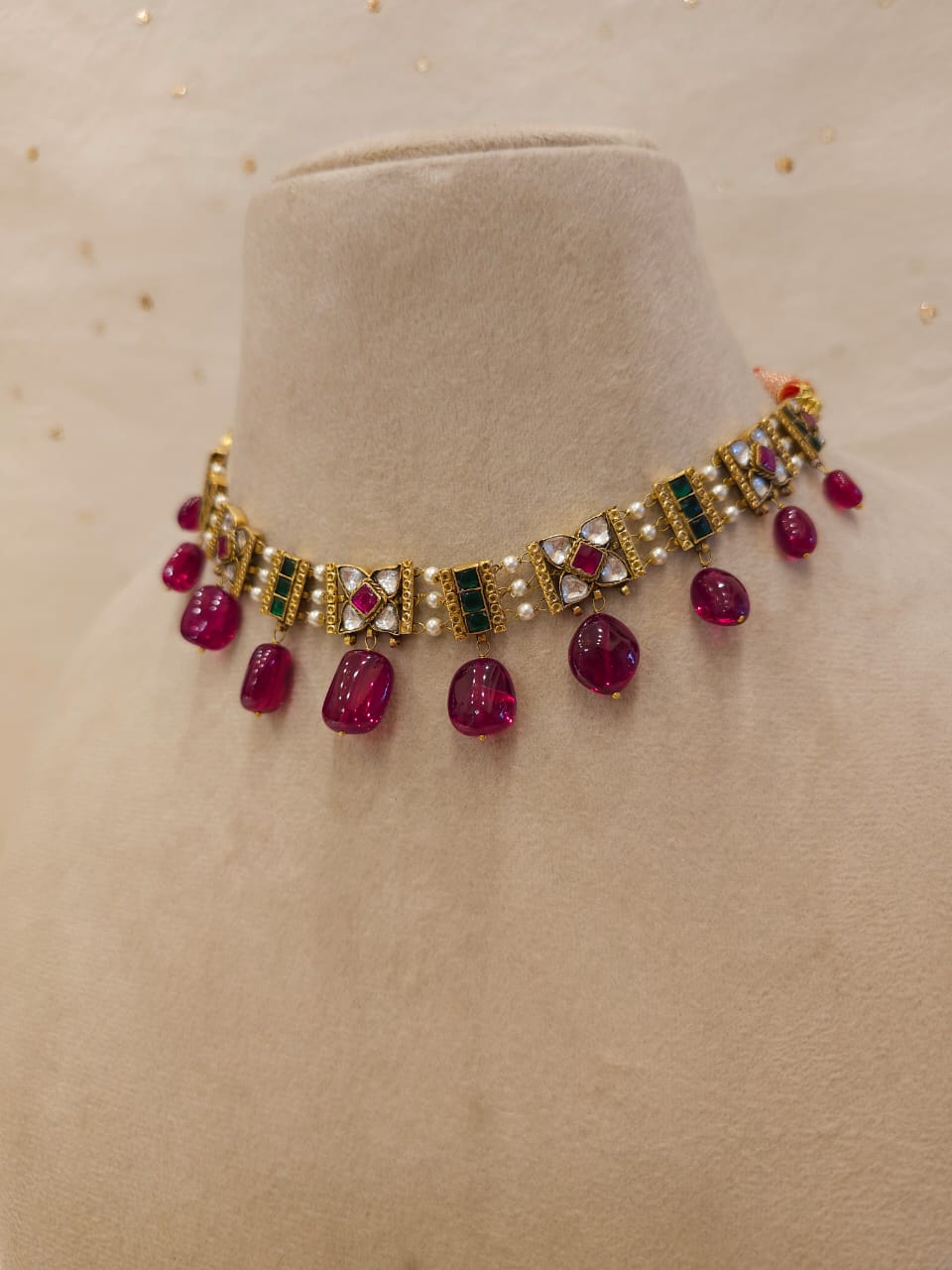Winter candy necklace